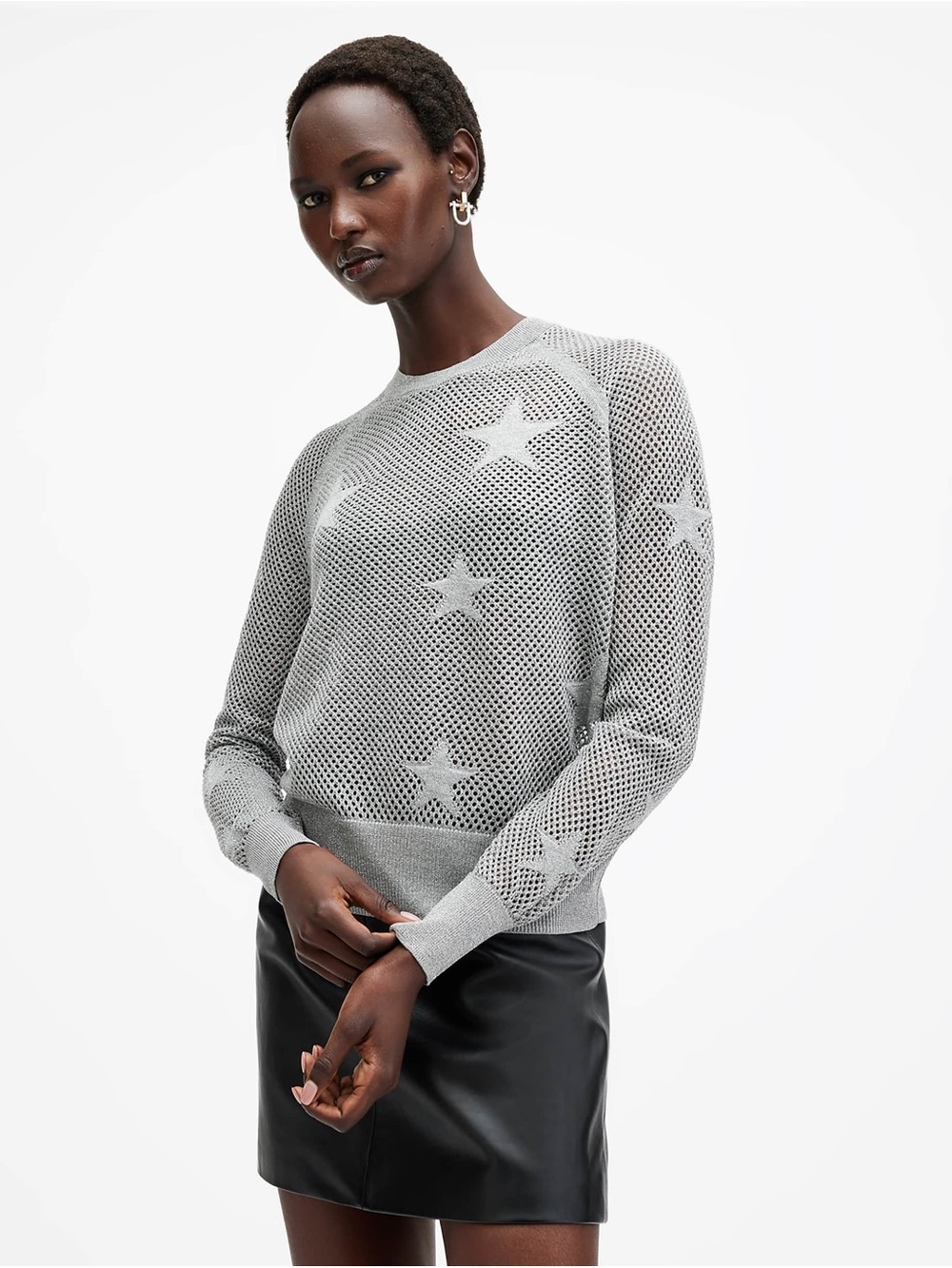 All Saints Silver Top